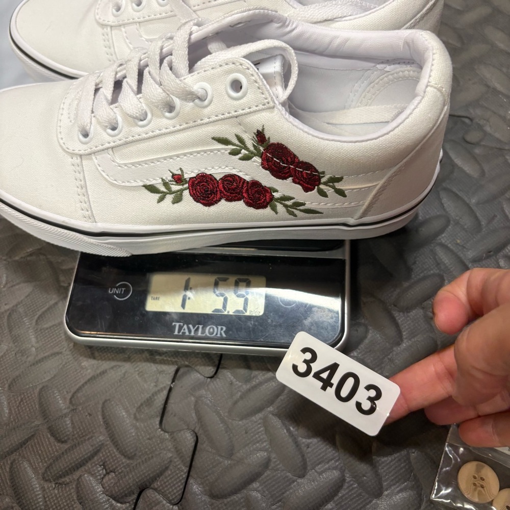 3403 Vans Ward Low Top Sneaker White Rose 6.5 - Picture 9 of 9